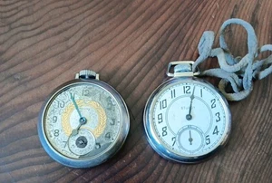 VINTAGE INGRAHAM Sturdy & POINTER WIND UP Dollar Pocket Watch WATCHES - Picture 1 of 4