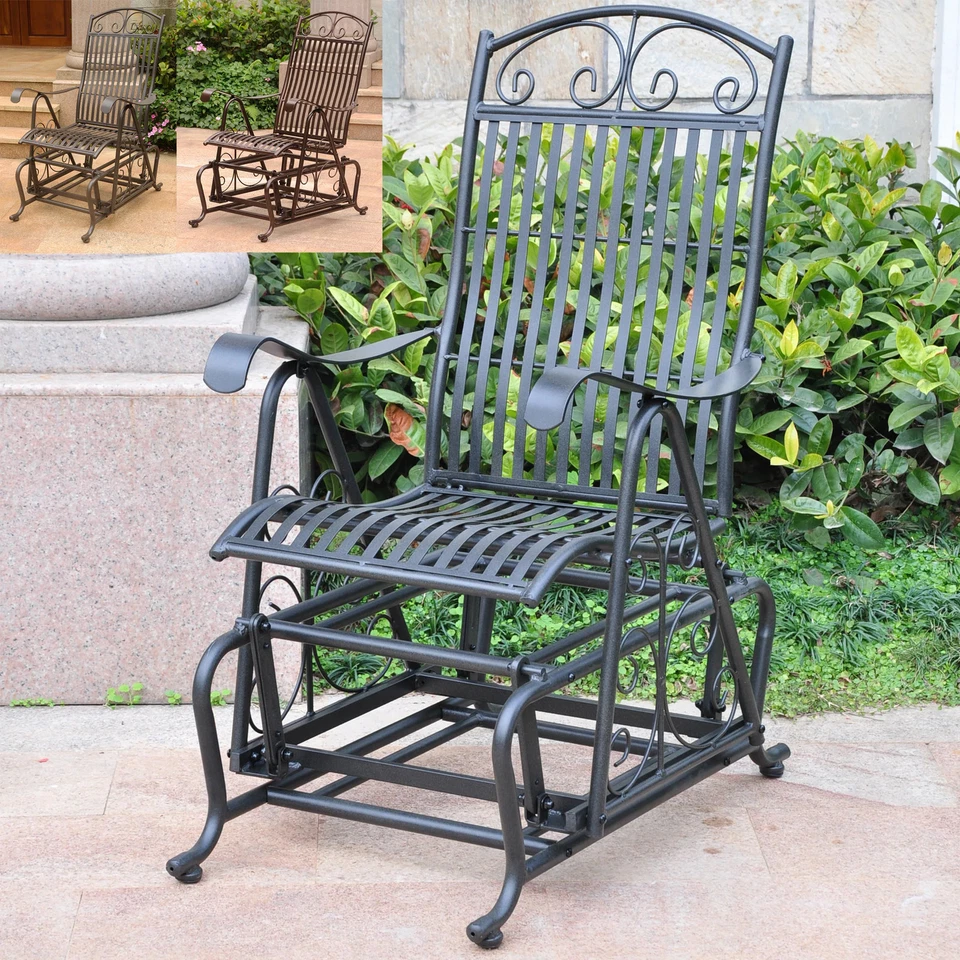 Кресло-планер Mandalay Iron черное - Изображение 1 из 4