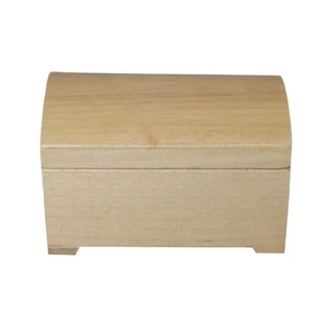  Schatzkiste Modell Miniaturmöbel Aus Holz DIY Mini-Modellierspielzeug - Afbeelding 1 van 12