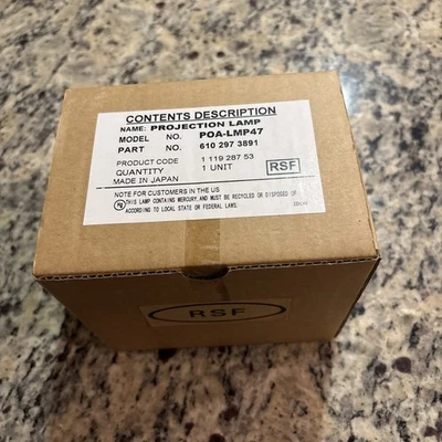 NUEVO en CAJA SELLADA Lámpara Proyector Sanyo POA-LMP47 610-297-3891 Foto 1 de 4