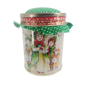 Vintage Holiday Essence Collectible Tin with Candle Jasco Cottagecore - Picture 1 of 9
