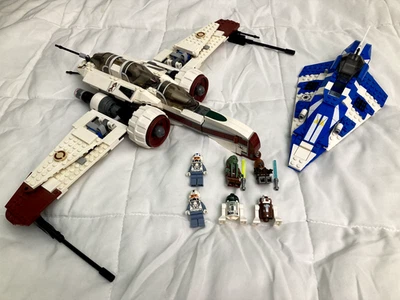 LEGO Star Wars Lote ARC-170, Plo Koon Starfighter 8088 8093 Completo, LEER DESCRIPCIÓN! Foto 1 de 4