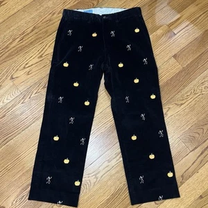 Castaway Nantucket Island Halloween Embroidered Pants Men's 34x29 Corduroy - Picture 1 of 17