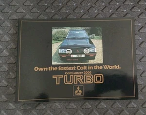 Mitsubishi Colt Lancer 2000 Turbo 1981-82 UK Markt Verkaufsprospekt & andere Colt - Bild 1 von 9