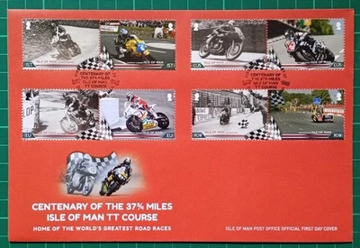 Isle of Man 2020 Centenary of the 37 3/4 Miles TT Course FDC - Image 1 of 2
