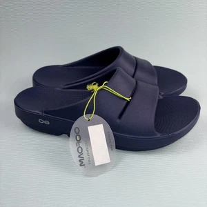 OOFOS OOahh bequeme Schlappen Sandalen Herren Größe 11 marineblau Slipper neu mit Etikett B-Ware - Bild 1 von 9