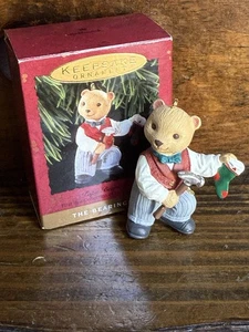 Hallmark Ornament 1993 THE BEARINGERS PAPA 1st in Collection Keepsake mit Box - Bild 1 von 6