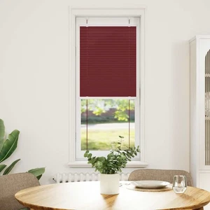Tenda Plissettata Rosso Bordeaux 45x100 cm Larghezza Tessuto - Foto 1 di 7