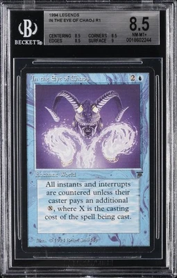 1994 MAGIC THE GATHERING LEGENDS R1 IN THE EYE OF CHAOS BGS 8.5 - Image 1 of 2