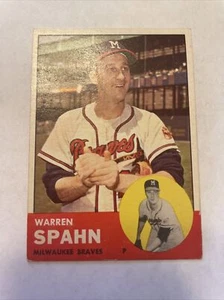 1963 Topps - #320 Warren Spahn - Picture 1 of 2