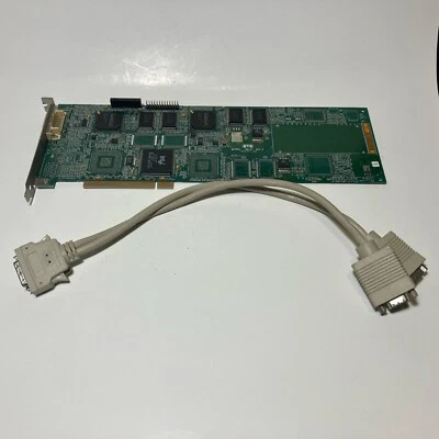 Matrox G+/DUALP Graphics Board Matrox 796-01 Rev. B Includes cable! - Image 1 of 4