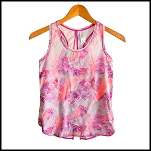 Ivivva Athletica Tank Top Racerback Geometric Print Activewear Size 12 - Picture 1 of 8