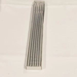 Meri Meri Tall Tapered Candles Unscented 15.25" Birthday Candles Silver 12 Set - Picture 1 of 3