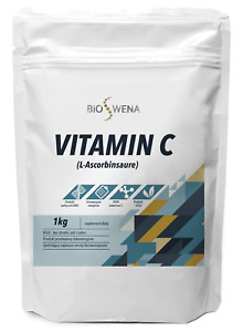 1Kg Ascorbinsäure Vitamin C Pulver Lebensmittelzusatz E300 Doypack Bioswena 