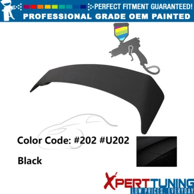 Fits 09-13 Toyota Corolla OE Style Painted #202 Black Trunk Spoiler W/ LED Brake Foto 1 de 4