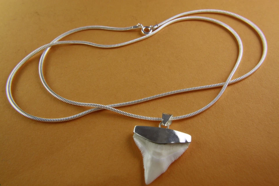 Collana 2 Mm Larga Argento Ciondolo 925 Argento Reale / 433 - Immagine 1 di 4