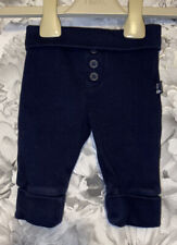 Boys Age 0-3 Months - Jojo Maman Bebe Navy Soft Trousers ￼