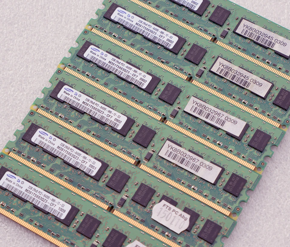 8GB 4x2GB Storage PC2-6400E-666-12 Samsung M391T5663QZ3-CF7 TX150 S6/S87 MM - Image 1 of 1