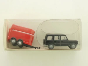 Wiking 22066 Mercedes G Horse Transport Westfalia Trailer Mint! OVP ST 1611 - Picture 1 of 2