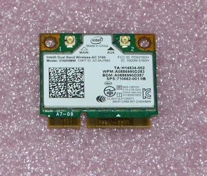 Intel Dual Band Wireless-AC 3160HMW PCIe WLAN WiFi 802.11ac HP ProBook 470 G1 - Bild 1 von 2