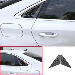 Fit For Audi A3 2022-2024 ABS Carbon Fiber Side Window Louver Shutter Cover Trim - Picture 1 of 11