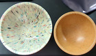 2 Melmac Bowls Confetti Mixing Bowl pastels colors 1 Brookpark Medium Large READ