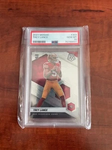 Panini Mosaic 2021 Trey Lance #303 PSA 10 gemas como nuevo novato RC 49ers - Imagen 1 de 2