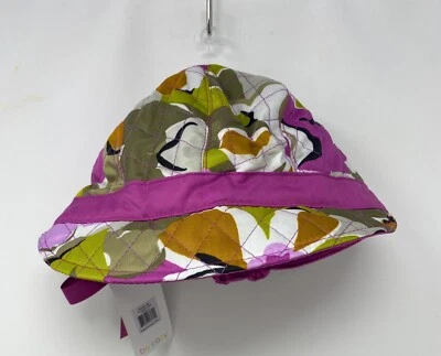 Vera Bradley Newsgirl Sombrero Portobello Carretera Forrado de Vellón Púrpura y Gris Edredón Nuevo Foto 1 de 4
