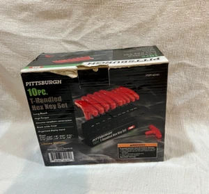 T-Griff Inbusschlüssel Kugelkopf Sechskantschlüssel-Set 10-teilig Sae & metrisch 62161 - Bild 1 von 4