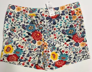 LOFT (Ann Taylor) Ladies Floral Shorts size 00 W/Pockets & Side Zip MSR $49.50 - Picture 1 of 5