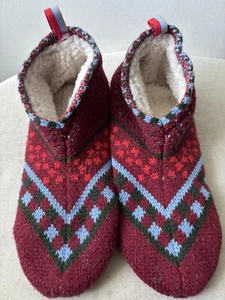 Bombas Damen rot griffige Hausschuhe Socken Größe Medium 8-10 gebraucht, in einwandfreiem Zustand - Bild 1 von 3