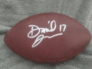 DANIEL JONES NEW YORK GIANTS SIGNED WILSON NFL FULL SIZE REPLICA BALL W/COA - Picture 1 of 4