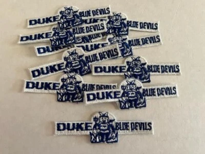 10 NCAA Duke Blue Devils Iron-On Patches.NEW.Fast Ship. BASKETBALL - Image 1 of 4