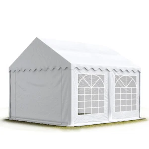 3x4m PVC Partyzelt Bierzelt Zelt Gartenzelt Festzelt Pavillon weiß NEU - Bild 1 von 8