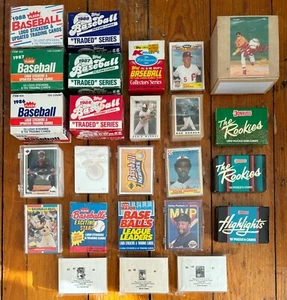 Large Lot (25) Baseball Sets w/ 1986-1988 Topps Traded 1986-1988 Fleer Update ++ - Picture 1 of 5