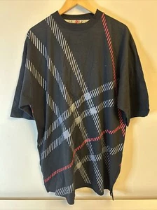 Vintage 90’s Mecca T-Shirt Black With Graphics Size XL Y2K Hip Hop Baggy - Picture 1 of 9