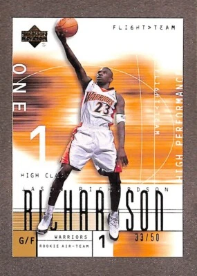 2001-02 Upper Deck Flight Team Gold Rookie #139 Jason Richardson /50 - Imagem 1 de 3
