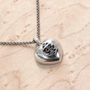 925 Silber Herz Anker Kette Damen filigran Anhänger Halskette Liebe Geschenk - Picture 1 of 11