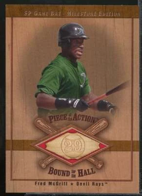 Fred McGriff 2001 SP Game Bat Milestone Piece of Action Bound for the Hall #BFM  - Image 1 of 2