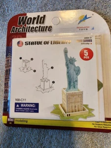 ROMPECABEZAS DE ARQUITECTURA MUNDIAL 3D ESTATUA DE LA LIBERTAD MINI MODELADO 5 PIEZAS - Imagen 1 de 6