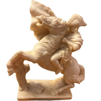 Estatua a caballo de Napoleón Bonaparte emperador militar decoración coleccionable Foto 1 de 4