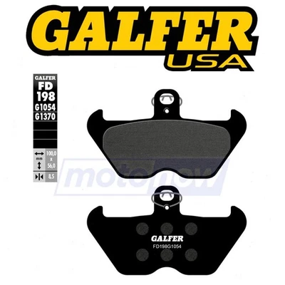 Galfer Brakes Front Semi-Metallic Brake Pads for 1993-1995 BMW R100RT - xs - Image 1 of 4