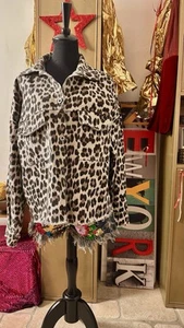 Jeansjacke Leo Style Jacke Ibiza Boho Style Damen Sommer Cool Mallorca Hippie - Bild 1 von 9