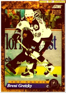 SCORE 1993 BRENT GRETZKY NHL RC TAMPA BAY LIGHTNING GOLD RUSH * ROOKIE * #606 - Bild 1 von 2