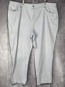 Talbots Jeans Womens 24W Boyfriend Simply Flattering 5Pocket Ladies Lt Gray EUC - Picture 1 of 9