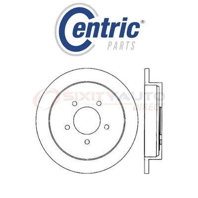 Centric C-TEK Disc Brake Rotor for 1997-1999 Ford F-150 4.2L 4.6L 5.4L V6 V8 gl Foto 1 de 4