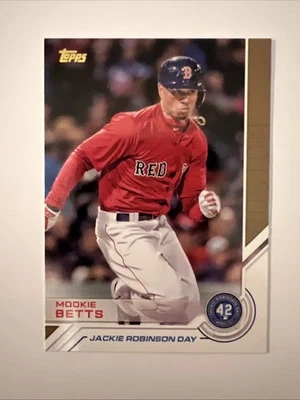 2017 Topps #JRD-3 Mookie Betts Jackie Robinson Day - Image 1 of 2