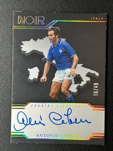 2024-25 Panini Noir Country Antonio Cabrini Auto 16/49 Italy#Z - Picture 1 of 2