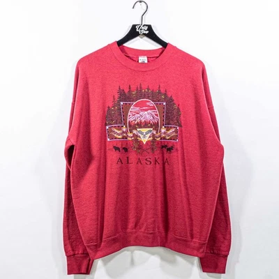 Moletom Alaska Wilderness Nature Sun Faded XXL vintage anos 90 arte grunge - Imagem 1 de 4