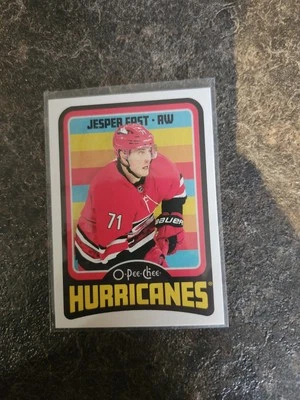 2024-25 O-Pee-Chee Retro Base Jesper Fast Card# 215 - Image 1 of 2